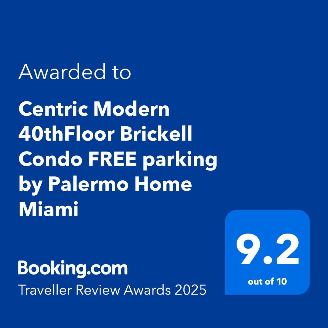 Centric Modern 40Thfloor Brickell Condo Free Parking By Palermo Home Miami Esterno foto
